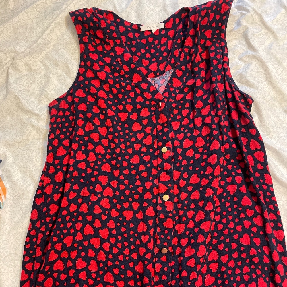 Button down tank top